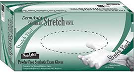 Gloves Exam Vinyl P-F DermAssist® X-Large NonSterile Stretch Vinyl Standard Cuff Length Smooth Ivory Not Chemo Approved (100/BX 10BX/CS) by Innovative Healthcare Corp., Inc.  ID 162350